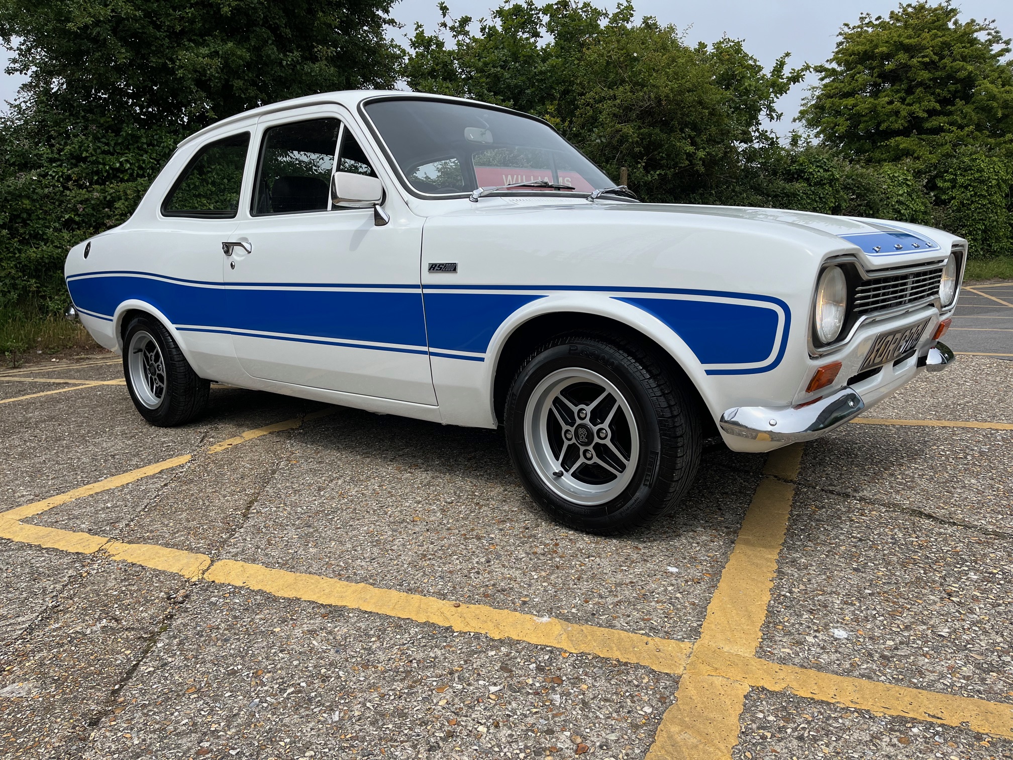 1971 Ford Escort MK1 RS2000 Recreation. Polar White. Many extras and a great spec. Ready for fun.