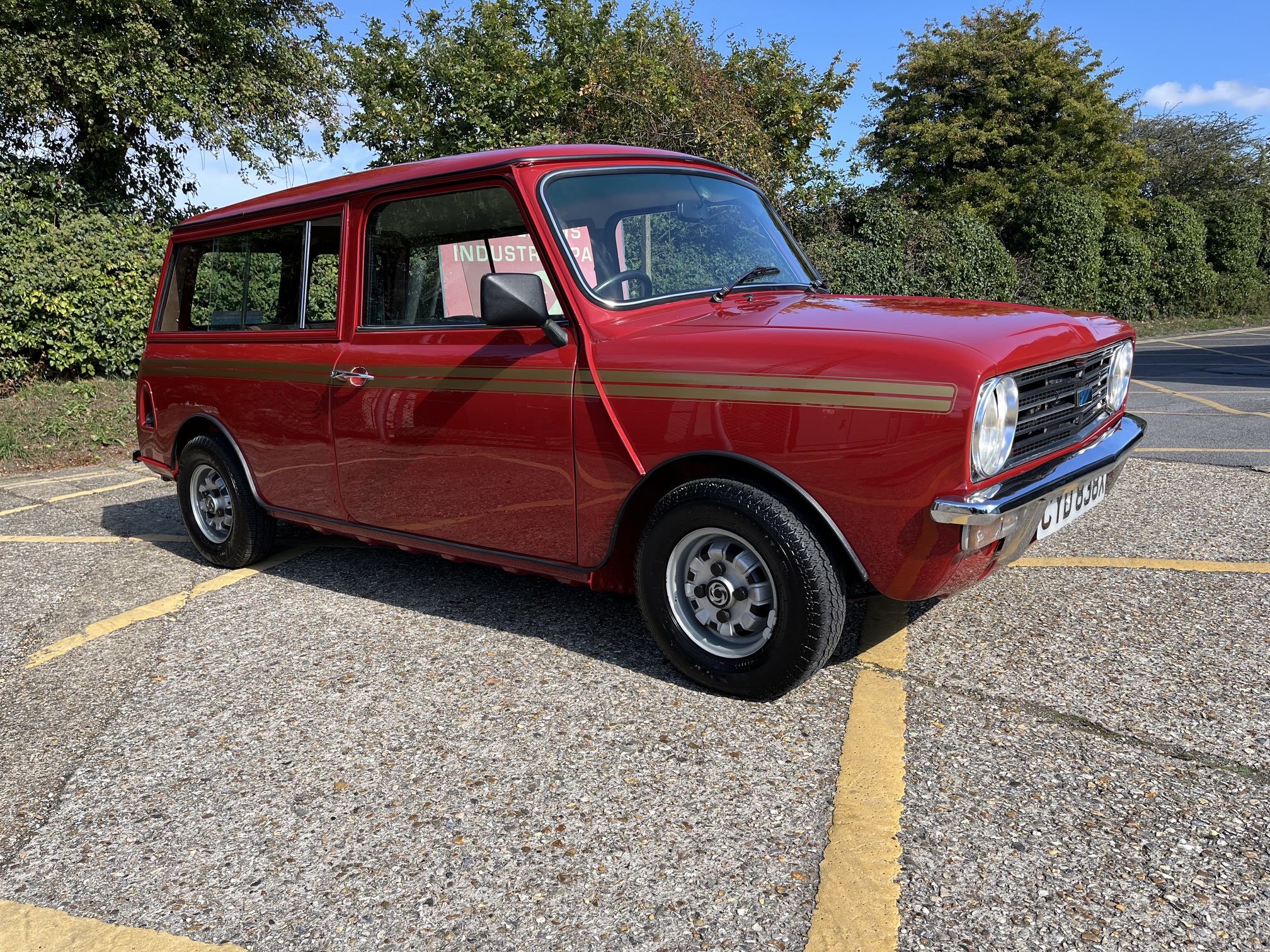 1982 Austin Mini Clubman Estate HL. 1000cc, Emberglow red. Check trim. Very original & rare.